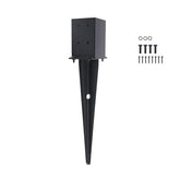 CDFYJHFDQ front view of 22-inch post anchor showing robust collar and sleeve to secure posts