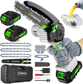 CEEPUY mini chainsaw front view showing compact design and balance