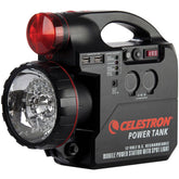 Celestron PowerTank front panel showing ports and portability benefit