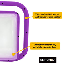 Centurion folded spout demonstrating space-saving storage benefit