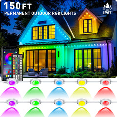CETELUMA front packaging showing 150ft permanent outdoor lights and product benefits
