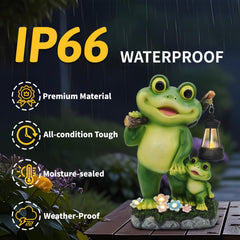 CFFOWNUG frog placed among plants to show outdoor styling and decorative enhancement