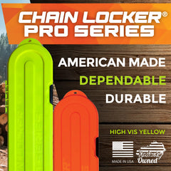 Chain Locker loaded with multiple chains showing brand efficient storage
