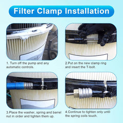 ChangTa clamp installed on filter lid restoring a secure, leak-free seal
