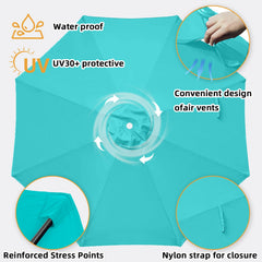 Chankee wind vent detail improving airflow and umbrella stability