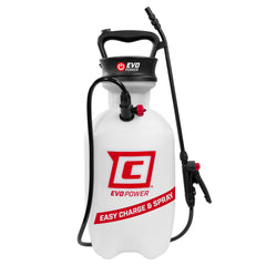 CHAPIN EVO front view showing controls and ergonomic handle for easier spraying