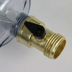 CHAPIN HydroFeed mounted next to a spigot for convenient irrigation feeding