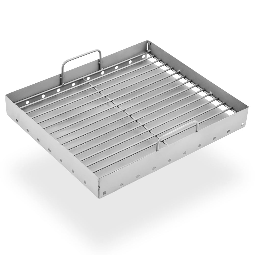 Charbrofire front view of replacement charcoal tray showing fit and durable build
