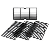 Charbrofire front view showing four matte enamel cast iron grates and full coverage benefit