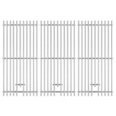 Charbrofire front view three grates showing full coverage and durability