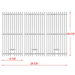 Charbrofire grates installed in grill demonstrating direct-fit benefit