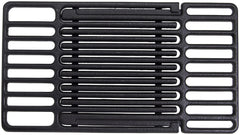 Charbroil cast iron grate front view showing sturdy design and reliable cooking surface