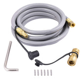 Charbroil conversion kit front view showing all included parts and easy installation benefit