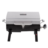 Charbroil front view stainless steel showing compact portability and durable finish