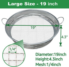 CHARMDECOR close-up of 1/4 inch galvanized mesh demonstrating durable rust-resistant filter