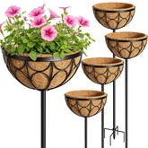 cheehigo front view showing all four baskets and stakes for instant curb appeal