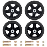 CheeMuii front view of four 7" wheels showing complete kit benefits