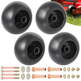 CheeMuii front view of four deck wheels kit showing complete set and packaging benefit