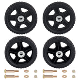 CheeMuii front view of 6-inch wheel kit showing durable wheel design and ready-to-install benefits