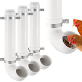 Chewoof front view showing three-pack feeder and clean feed access benefit
