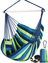 Chihee front view hammock chair showing full seat and spreader bar for comfortable lounging