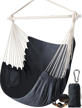 Chihee front view hammock chair showing comfy cotton-blend seat for relaxation
