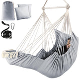 Chihee hammock chair front view showing seat and footrest, comfortable lounging