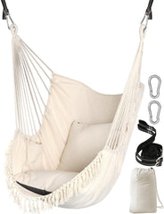 Chihee hammock chair front view showing full seat and cushions for relaxed comfort