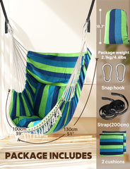 Chihee hammock chair hung on a porch demonstrating versatile outdoor use