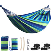 Chihee hammock front view showing full open bed and stable layout for comfortable lounging