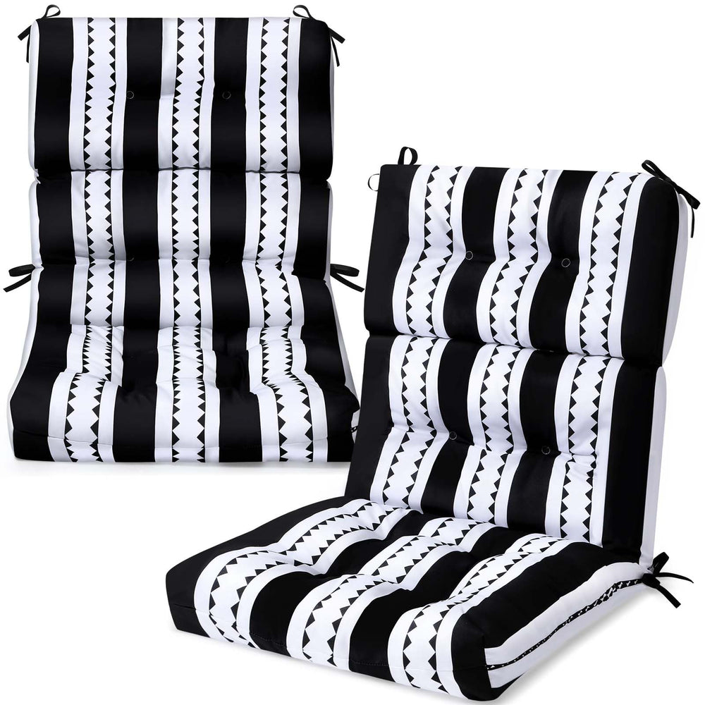 Chitidr front view showing classic stripe cushions, adds instant comfort