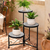 Chonsun front full view showing three-tier mosaic display and elegant black finish benefits stylish presentation
