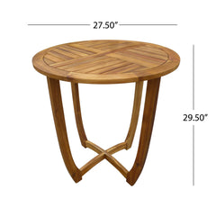 Christopher Knight Home Carina side profile showing rounded edge and stable base benefit