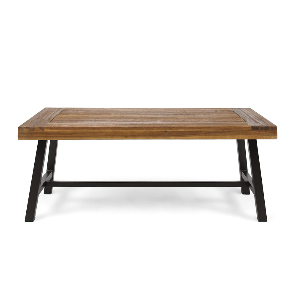 Christopher Knight Home Carlisle front view showing full table and balanced design benefit