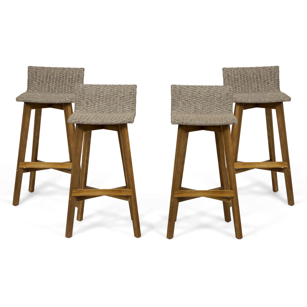 Christopher Knight Home La Brea front view showing four stools and durable seating