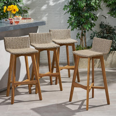 Christopher Knight Home La Brea close-up of wicker weave highlighting weather-ready texture