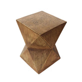 Christopher Knight Home front view of hourglass accent table showing sculptural silhouette and stability
