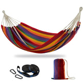 CHULIM double hammock front view showing full bed and spread for two persons