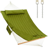 CHULIM front view full hammock in green showing comfort and capacity