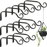 Chumia 12-pack front view showing all black metal hooks and hardware; convenient set