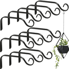 Chumia 12-pack front view showing all black metal hooks and hardware; convenient set
