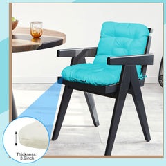 Chunful foldable demonstration showing flexible cushion adapting to chair shapes