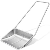 Cinnvoice front view of full shovel showing wide blade and handle for quick clearing