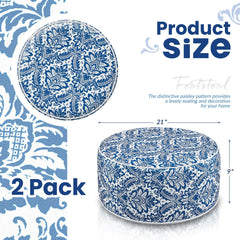 Cinnvoice ottoman close-up of fabric texture highlighting durable, fade-resistant material