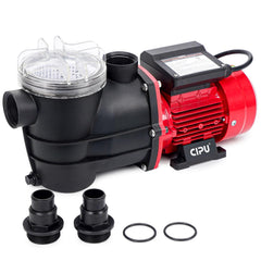 CIPU pump front view showing compact design and outlet benefit quick hookup