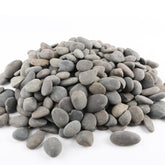 CJGQ 18-pound bag of grey river rocks showing full packaging and quantity benefit