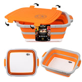CK GOLD front view of prep tub showing lid and large capacity for easy marinating