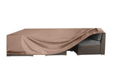 CKCLUU front view showing full cover protecting a large sectional and saving time