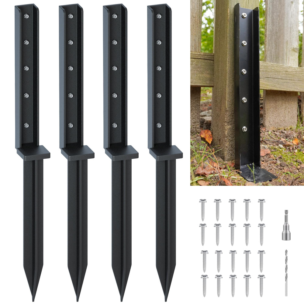 CKLT front view of one-piece fence post repair kit showing ready-to-install design and strength