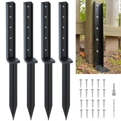 CKLT front view of one-piece fence post repair kit showing ready-to-install design and strength